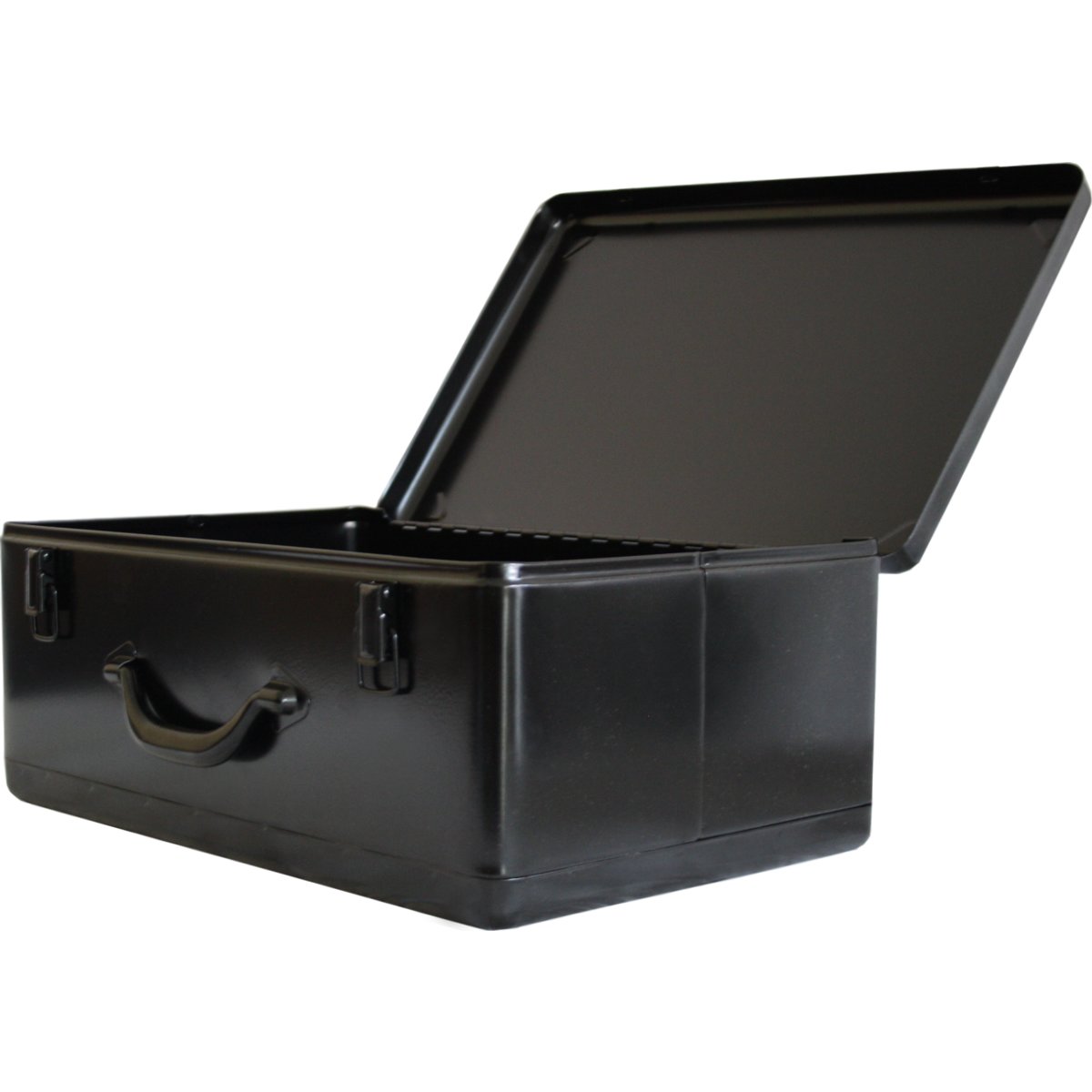 Produktbild von Stahlblechkoffer 910x530x430 Mm – Blau Lackiert, Wasserfest, 172 L Volumen, Mit Kleinteile-Einsatz & Zeichnungstasche