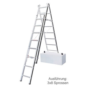 Hymer ALU-PRO Mehrzweckleiter, dreiteilig