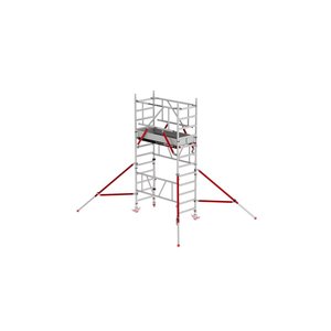 Altrex MiTower PLUS mit  HolzPlattform und Safe-Quick® Geländern