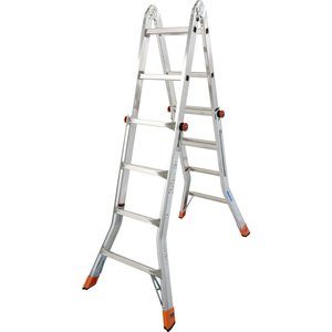 Krause MONTO Sprossen-Gelenk-TeleskopLeiter - TeleMatic