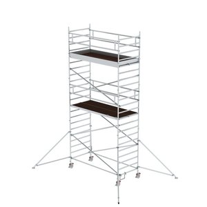 Günzburger Steigtechnik Rollgerüst 1,35 x 3,0 m mit Ausleger & Doppel-Plattform