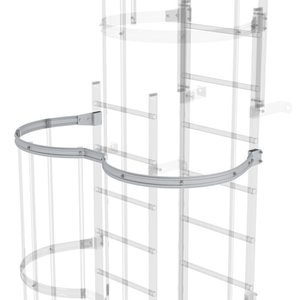 Günzburger Steigtechnik Rückenschutzbügel versetzte Ausführung