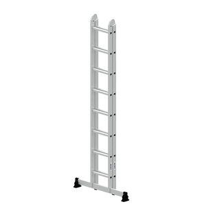 Günzburger Steigtechnik Klappleiter 2-teilig mit nivello®-Traverse