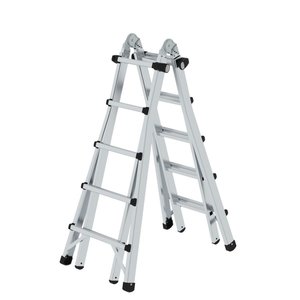 Günzburger Steigtechnik Teleskopleiter 4-teilig ohne Traverse