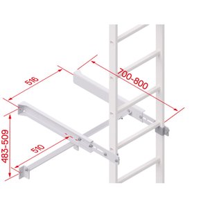Hymer Wandkonsole verstellbar 700-800