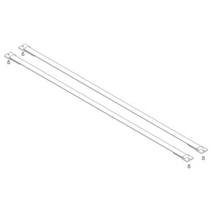 Günzburger Steigtechnik Spreizsicherung Gurtband 1010 mm mit Befestigungsplatten 1 Satz = 2 Stück, inkl.