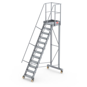 Altrex Podesttreppe fahrbar 60°, Stufenbreite: 60 cm