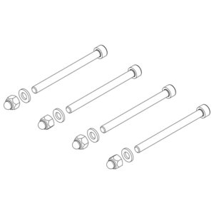 Günzburger Steigtechnik Montagesatz für stirns. Geländer