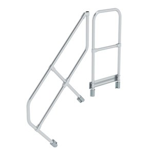 Günzburger Steigtechnik Zweiter Handlauf für Treppe mit Plattform 45°