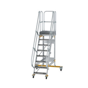 Günzburger Steigtechnik Plattformtreppe fahrbar 60° Stufenbreite 600 mm