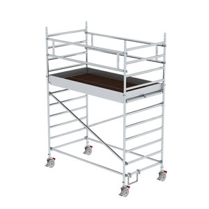 Günzburger Steigtechnik Rollgerüst 1,35 x 2,45 m mit Doppel-Plattform