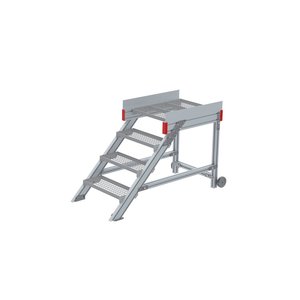 Euroline Anstieg 45 Grad, 600 mm Stufenbreite, Stufenausführung Stahl - Gitterrost