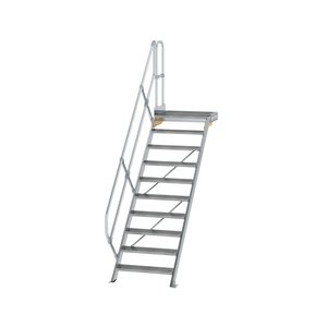 Günzburger Steigtechnik Treppe mit Plattform 45° Stufenbreite 800 mm