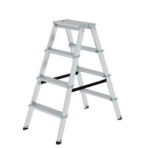 Günzburger Steigtechnik ML Stufen-Stehleiter beidseitig begehbar