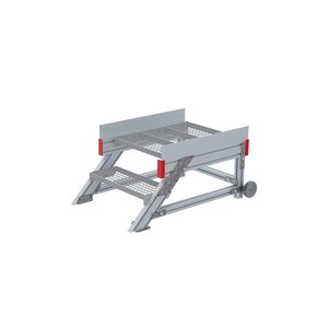 Euroline Anstieg 45 Grad, 600 mm Stufenbreite, Stufenausführung Stahl - Gitterrost