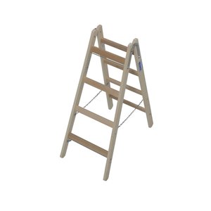 Krause STABILO Sprossen-DoppelLeiter (Holz)