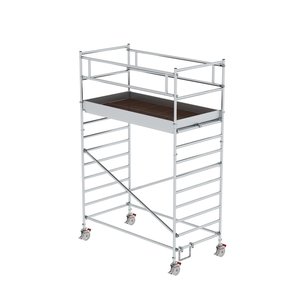 Günzburger Steigtechnik Rollgerüst 1,35x2,45 m mit Doppel-Plattform Plattformhöhe 3,35 m