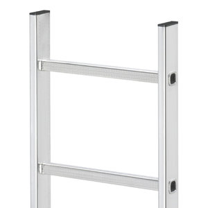 Hailo Professional Leitern-Außenbreite 490mm, Aluminium, natur