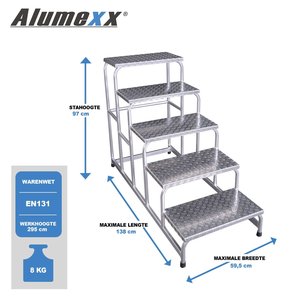 ASC Group Montagetreppe mit Riffelblech