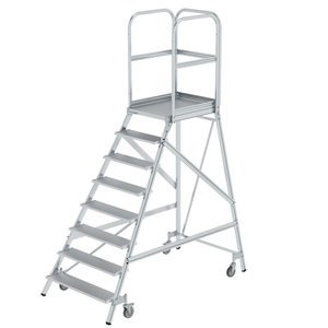 Günzburger Steigtechnik Podesttreppe einseitig begehbar