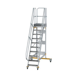 Günzburger Steigtechnik Plattformtreppe fahrbar 60° Stufenbreite 600 mm