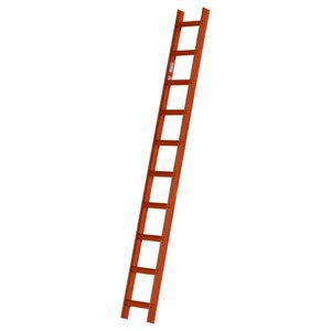 Hymer Dachauflegeleiter aus Aluminium, RAL 8004 ziegelrot beschichtet