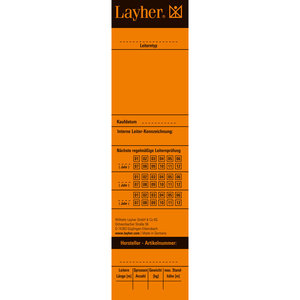 Layher Universal-Prüfetikett für Leitern