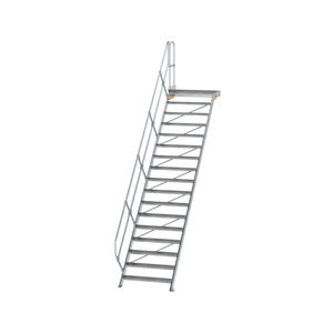 Günzburger Steigtechnik Treppe mit Plattform 45° Stufenbreite 1000 mm