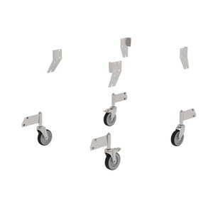 Günzburger Steigtechnik Nachrüstsatz Lenkrolle Edelstahl