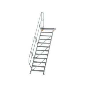 Günzburger Steigtechnik Treppe mit Plattform 45° Stufenbreite 800 mm