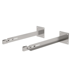 Günzburger Steigtechnik Sonderwandhalter, Verstellbereich 800-900mm, Edelstahl