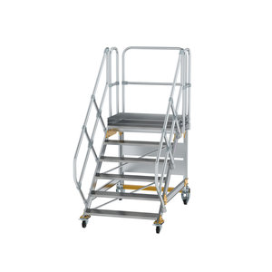 Günzburger Steigtechnik Plattformtreppe 45° fahrbar Stufenbreite 1000mm