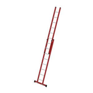 Günzburger Steigtechnik Sprossen-Schiebeleiter 2-teilig GFK/Alu mit Traverse