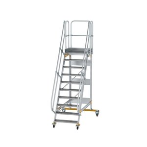 Günzburger Steigtechnik Plattformtreppe fahrbar 60° Stufenbreite 800 mm