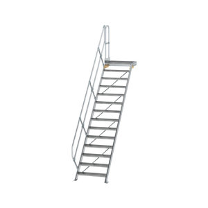 Günzburger Steigtechnik Treppe mit Plattform 45° Stufenbreite 800 mm