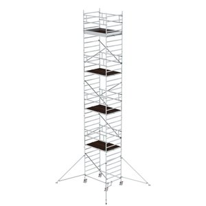 Günzburger Steigtechnik Rollgerüst 1,35 x 1,80 m mit Ausleger & Doppel-Plattform