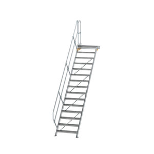 Günzburger Steigtechnik Treppe mit Plattform 45° Stufenbreite 800 mm