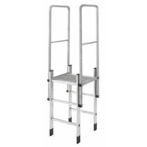 Hailo Professional Attika-Überstieg aus Edelstahl für Holm 72x25mm
