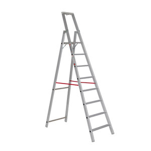 Euroline Alu-Stufenstehleiter mit Sicherheitsbrücke Nr. 22577