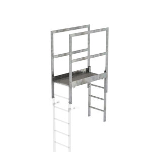 Günzburger Steigtechnik Attika-Überstieg Stahl verzinkt Sonderlänge