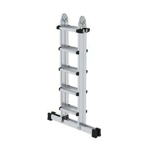 Günzburger Steigtechnik Teleskopleiter 4-teilig mit Traverse