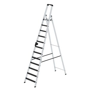 Günzburger Steigtechnik Stufen-Stehleiter einseitig begehbar mit clip-step R13