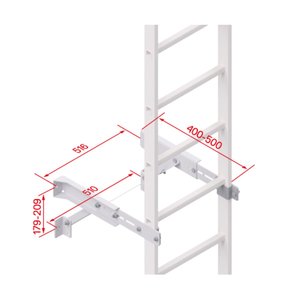 Hymer Wandkonsole verstellbar 400-500