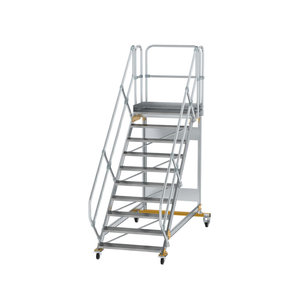 Günzburger Steigtechnik Plattformtreppe 45° fahrbar Stufenbreite 1000mm
