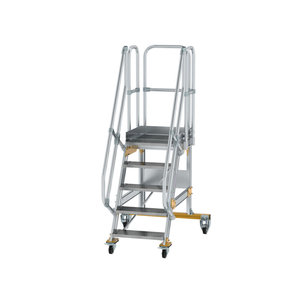 Günzburger Steigtechnik Plattformtreppe fahrbar 60° Stufenbreite 600 mm