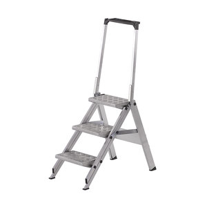 WAKÜ Little Jumbo Sicherheitstreppe mit Alu-Riffeltritt und Sicherheitsbügel