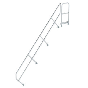Günzburger Steigtechnik Zweiter Handlauf für Treppe mit Plattform 45°