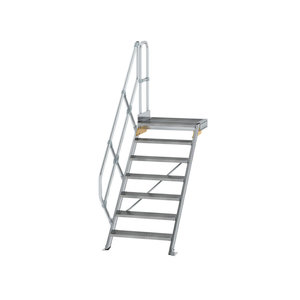 Günzburger Steigtechnik Treppe mit Plattform 45° Stufenbreite 800 mm