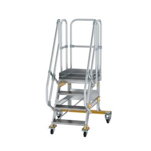 Günzburger Steigtechnik Plattformtreppe fahrbar 60° Stufenbreite 600 mm