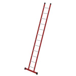 Günzburger Steigtechnik Sprossen-Anlegeleiter GFK/Alu mit Traverse